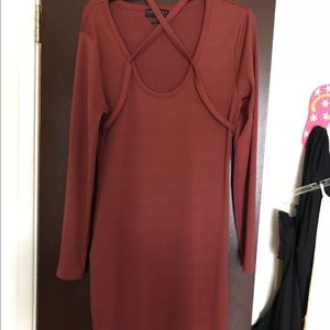 Plus size Dress with cross strap